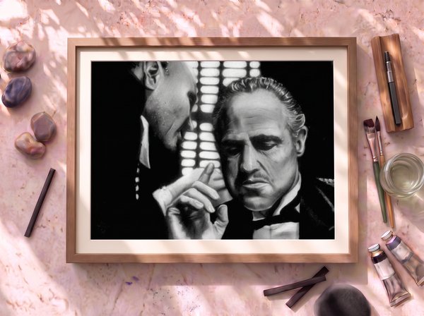 Retrato pintado de Vito Corleone, El Padrino