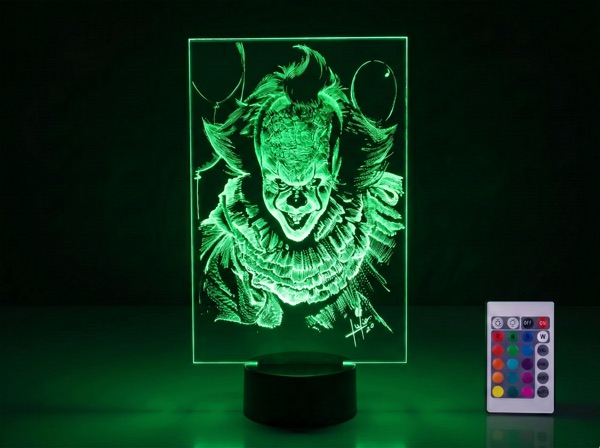 Retrato LED en acrílico de Pennywise (IT)
