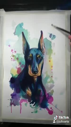 Making of: retrato de mascota en acuarela