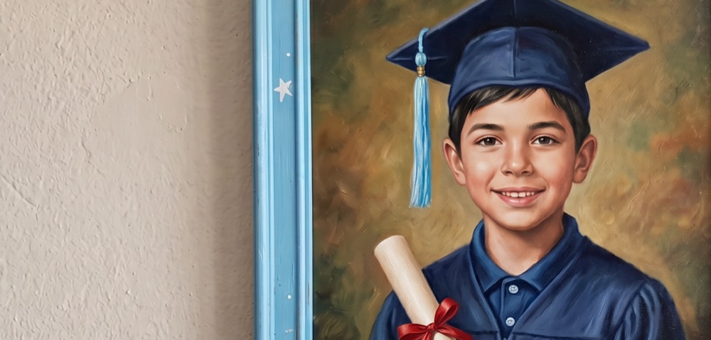 Paquete de retrato para graduación de Kinder